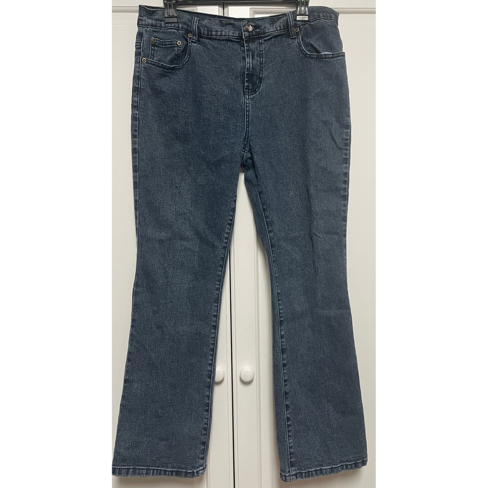 DG2 by Diane Gilman Womens Jeans 12P Bootcut Embellished American Flag